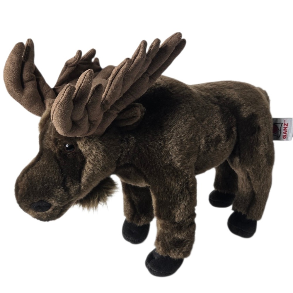 Ganz Webkinz Signature Moose Plush 12" Realistic Wildlife‎ Zoo Stuffed Animal
